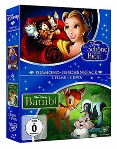 Die Schöne und das Biest / Bambi   - NEU/OVP - 3 DVDs  - Disney - Bild 1 von 1