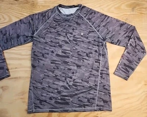 Spyder Swim Gray Camouflage Long Sleeve Active Shirt Mens XL - Picture 1 of 10