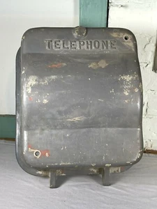 Vintage "TELEPHONE" Cover, Lid ~ Industrial, Factory, Aluminum ~ RePurpose ! - Picture 1 of 10