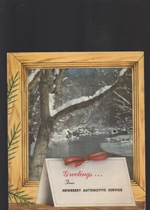 NEWBERRY AUTOMOTIVE SERVICE 1955 ADVERTISING CALENDAR - Picture 1 of 2
