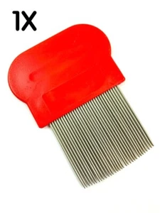 Hair Lice Comb Brush Dandruff Terminator Fine Egg Dust Nit Removal Steel - Picture 1 of 3