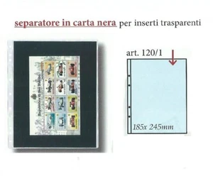 MASTERPHIL SEPARATORE IN CARTA NERA PER INSERTI A 1 TASCA UNI K211 Art. 120/1 - Imagen 1 de 1