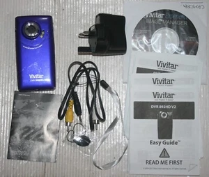 Videocámara digital Vivitar DVR 892HD 5,1 megapíxeles zoom 4x tarjeta SD 4 GB - Funciona - Imagen 1 de 12