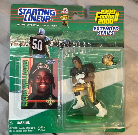 1999 NFL Extended Starting Lineup Ricky Williams New Orleans Saints Figure Cover