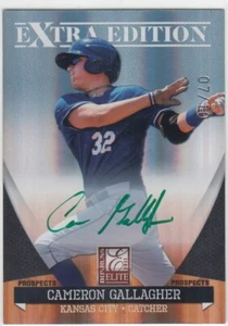 2011 Cameron Cam Gallagher Elite Extra ROOKIE GREEN AUTO /10 - #26 KC Royals - Picture 1 of 1