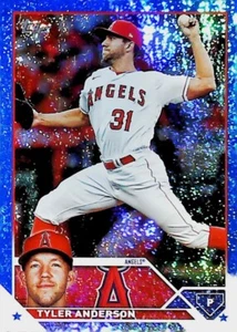 2023 Topps Update BLUE FOIL /999 US88 TYLER ANDERSON LOS ANGELES ANGELS - Picture 1 of 2