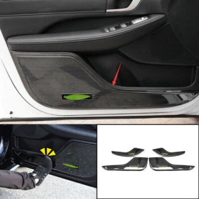 For Hyundai Sonata 2020-2023 Titanium Black Interior Door Anti-Kick Panel Trim - Image 1 of 4