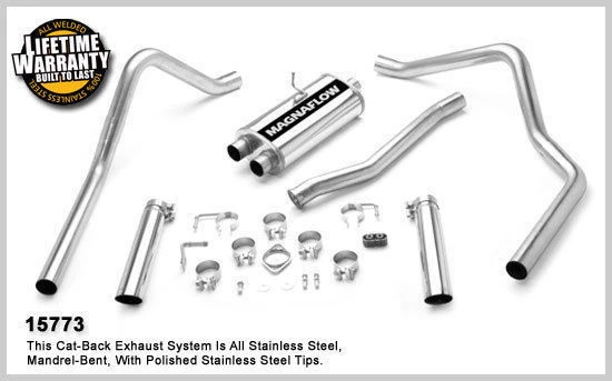 Silenciador sistema de escape trasero gato Magnaflow extendido Ford Ranger V6 1998-2011 4,0 L Foto 1 de 1