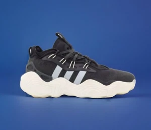 $139 Adidas Men’s Trae Young 3 Basketball Size 11.5 Black White  IE9362 - Picture 1 of 10