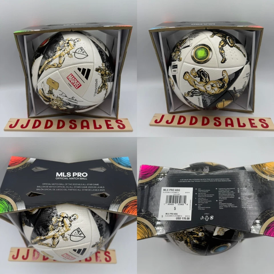 Adidas Marvel 2023 MLS All-Star Game Pro Official Match Ball FIFA IA1014 Size 5 - Image 1 of 4