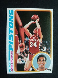 1978-79 Topps Basketball Card # 46 John Shumate - Detroit Pistons (EX)