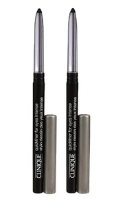 2 x CLINIQUE Quickliner For Eyes Intense Gel Eyeliner Makeup ~ 01 INTENSE BLACK - Picture 1 of 1