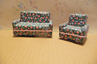 Dollhouse Miniature 1/12" Scale  2 piece  Living Room Set