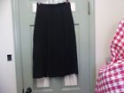 Vintage CLAUS Rayon Black Pleated Skirt - 12