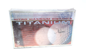 New Nitro 1 Maximum Distance Titanium 15 Golf Balls NIP, Sealed Package
