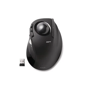 ELECOM Wireless Trackball Mouse index finger for the 8 butto M-DT2DRBK Black JPN - Picture 1 of 5