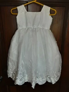 First Communion Flower Girl Dress Size 3 - Picture 1 of 5