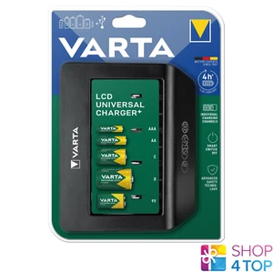 CARGADOR UNIVERSAL LCD VARTA PARA AAA C D 9V NIMH 57688 SIN PILAS NUEVO - Imagen 1 de 3