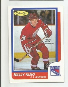1986-87 OPC #116 KELLY KISIO NEW YORK RANGERS O-PEE-CHEE