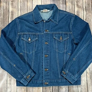 Chaqueta de Camionero Denim Big Mac DE COLECCIÓN Union Hecha en EE. UU. Mediana Para Hombre Azul Años 90 Tipo 3 - Imagen 1 de 8