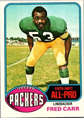 1976 Topps- Football #360 Fred Carr Green Bay Packers  - Image 1 of 2