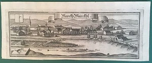 Kupferstich MARKTL AM INN, Geburtsort Papst Benedikt XVI., Michael  Wening 1721 - Bild 1 von 1