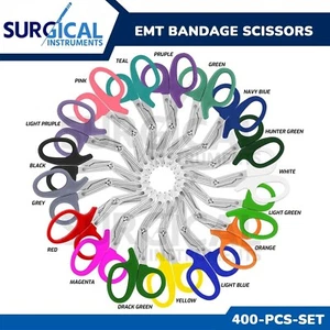 400 EMT Shears Scissor Bandage Paramedic EMS 7.25" Assorted Colors German Grade - Picture 1 of 8