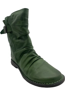 Botas medias de cuero con hebilla Miz Mooz Parade Kiwi Foto 1 de 3