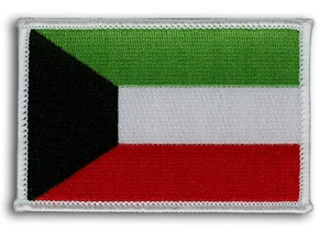 Kuwait Flag Patch 3 1/2" x 2 1/4" New - Bild 1 von 1