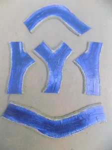 WARGAMES 15mm 28mm RIVER no2 FOW 50mm wide WW2 handmade by FAT FRANK