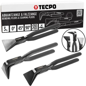 TECPO FALZZANGE ABKANTZANGE BLECHZANGE BIEGEZANGE KLEMPNER ABGEWINKELT 0-45-90° - Bild 1 von 6