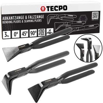 TECPO FALZZANGE ABKANTZANGE BLECHZANGE BIEGEZANGE KLEMPNER ABGEWINKELT 0-45-90° - Bild 1 von 4