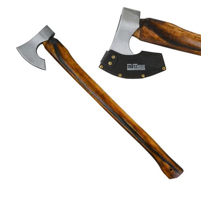 Axt Spaltaxt Holzaxt C45 Stahlkopf geflammter Hickory Holzgriff 700 mm B-Ware - Bild 1 von 4