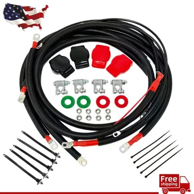 Battery Cable Wire Kit Fit For Cummins Dodge RAM Truck Gen 3 5.9L 24 Valve 03-07 Foto 1 de 4