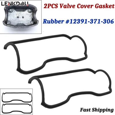 Junta de cubierta de válvula de goma de 2 piezas 12391-371-306 para GL1000 GL1100 Honda Goldwing Foto 1 de 4
