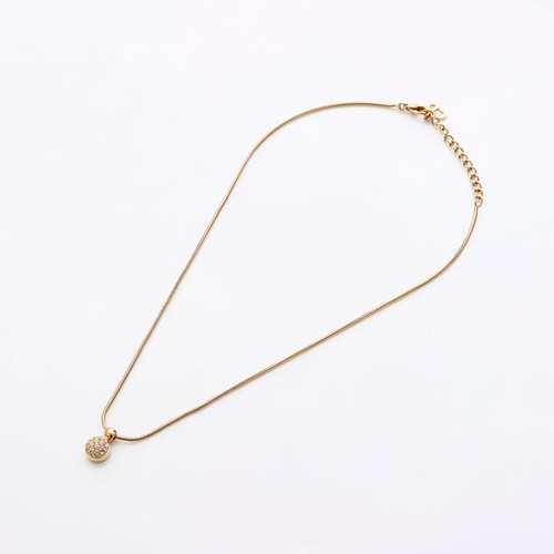 Collana Christian Dior rotonda con strass oro WS11395