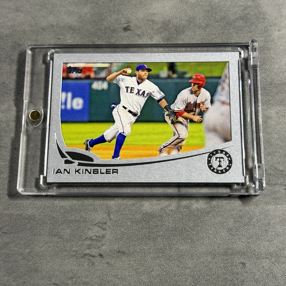 2013 Topps Silver Slate Wrapper Redemption Ian Kinsler/10 Texas Rangers First Foto 1 de 2