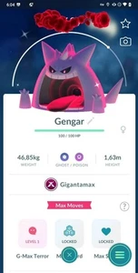 ✨ Shiny Gigantamax Gengar ✨ - P T C - Description - Picture 1 of 1