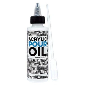 Acrylic Pouring Oil - 100% Silicone - Large 4 Ounces (Includes Pipette) - Picture 1 of 7