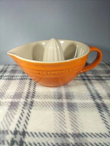 Le Creuset Stoneware Ceramic Volcanic Orange Citrus Juicer - Picture 1 of 6