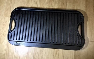 Lodge Pro-Grid Cast Iron Reversible Grill Griddle Combo PG12 USA 20" x 10.5" - Picture 1 of 11