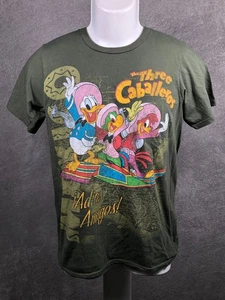 Camiseta De Colección Parques Disney S Verde Gráfico Tres Caballeros Patos Auténtica - Imagen 1 de 11
