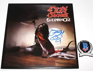 OZZY OSBOURNE SIGNED 'BLIZZARD OF OZZ' ALBUM VINYL RECORD BECKETT COA BAS - Picture 1 of 3