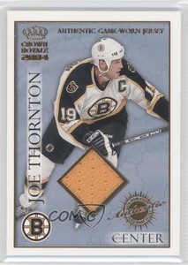 2003-04 Pacific Crown Royale Authentic Game-Worn Jerseys /630 Joe Thornton #3