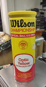 Bolas de tenis vintage Wilson óptica amarilla de campeonato - lata abierta - 2 bolas - Imagen 1 de 8