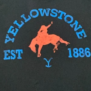 YELLOWSTONE T Shirt Size Large Paramount Pictures TV Show Rodeo Horse 1886 Logo - Picture 1 of 5