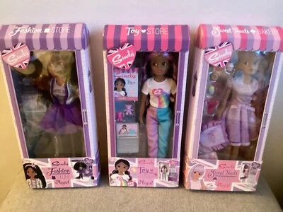 Sindy Doll x 3 Sindy Dolls Playsets Bakery Vlogger and Fashion Store New Boxed - Image 1 of 4