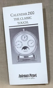AUDEMARS PIGUET Calendar 2100 Classic Touch Brochure Instructions Manual OEM / - Picture 1 of 5