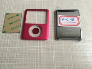 FULL FRONT + BACK Housing Case Cover Plate Panel for iPod Nano 3 3rd Gen 4GB RED - Picture 1 of 7