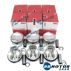 6x Pistons & Rings Set MAHLE Φ84.76mm +0.25 For AUDI S4 S5 A6 A7 A8 Q7 3.0 TFSI - Foto 1 di 8